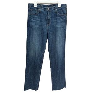 AG Jeans Alexxis Straight Leg Jeans High Rise Vintage Dark Blue Size 32